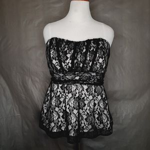 Torrid Lace Overlay Bustier